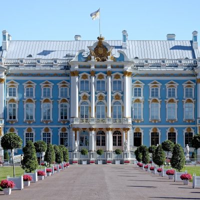 le palais de catherine à Saint-Pétersbourg